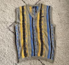 フブ　ニットベスト　古着　fubu oldfubu 80s 90sのサムネイル