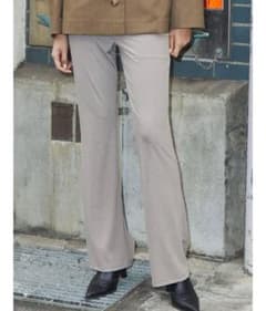 Brand new VEQUM high-waisted relaxed pants for women, beige.