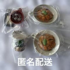 食品ミニチュア キーホルダー 4点セットのサムネイル
