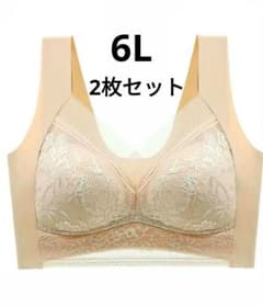 ナイトブラ 6L シームレスブラ ノンワイヤー 大きいサイズ 美胸 着痩せのサムネイル