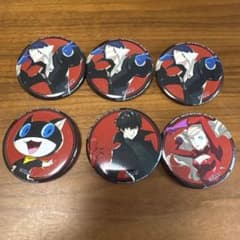 ペルソナ5　東京ミステリーパレスからの脱出　缶バッジ　主人公　高巻杏　モルガナ ペルソナ5 東京ミステリーパレスからの脱出 缶バッジ 主人公 高巻杏
