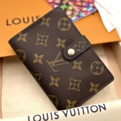 ルイヴィトン ヴィエノワ モノグラム 折り財布 ブラウン ポルトモネ