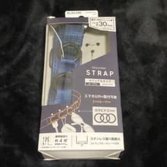 【未使用品】　ELECOM スマホショルダーストラップ ペールネイビーのサムネイル