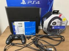 最終値下げ　PS4 ブラック ヘッドセット付きのサムネイル