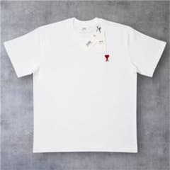 新品 AMI PARIS アミパリス 赤 ハートロゴ 半袖Tシャツ ホワイトのサムネイル