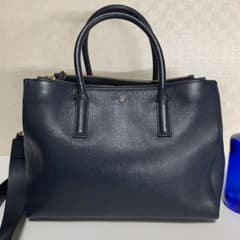 《美品・正規店購入品》Anya Hindmarch／2way／ネイビーのサムネイル