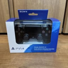 PS4 ワイヤレスコントローラー DUALSHOCK4 ジェット・ブラック　純正のサムネイル