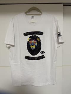 MULGA 沖縄限定 ライオン刺繍 Tシャツ ホワイト XLのサムネイル