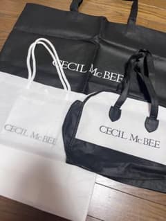 こ*な様 ⭐︎超メルカリ市 セール価格⭐︎REALISE ブラックフロントジッパ CECIL McBEE ショップ袋 ミニショッパー セット - メルカリ