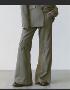 soerte  Design tack wide flared pantsのサムネイル