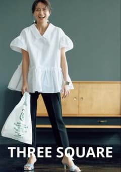 極美品】スリースクウェア 伝説のブラウス ブラック 大きめ女子も安心