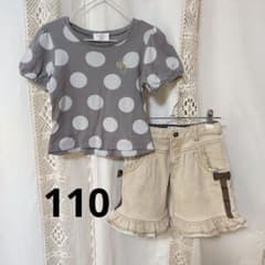 シャーリーテンプル　マカロン　リボン　Tシャツ スカートセット120 110 シャーリーテンプル 110 セット トップス パンツ リボン - メルカリ