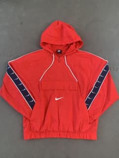 Nike 赤 XL フード付きナイロンジャケットのサムネイル