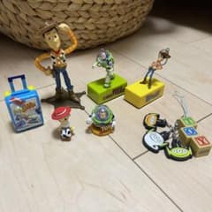 トイストーリー　まとめ売り　フィギュア　プルバックカー　ストラップのサムネイル