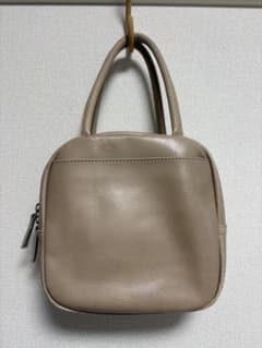 TIDEWAY ベージュ レザーバッグ スクエア ICY - メルカリ