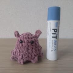 ハンドメイド あみぐるみ ミニサイズ パープルのサムネイル