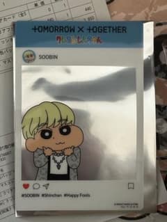 수빈 TXT 크레용 신짱 특전 SNS풍 클리어 카드