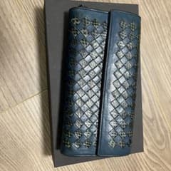 BOTTEGA VENETA ダークブルー 長財布のサムネイル