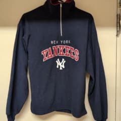 New York Yankees ジップアップ トレーナー M ネイビーのサムネイル