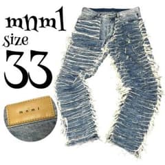 【完売品】【33】mnml バギーフレイドクラッシュデニム メンズ 完売品】【33】mnml バギーフレイドクラッシュデニム メンズ - メルカリ
