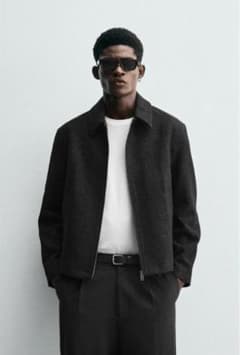 ZARA 大人気完売商品　シャイニーテクスチャージャケット ZARA 大人気完売商品 シャイニーテクスチャージャケット - メルカリ