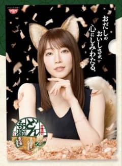 どんぎつねさん 日清のどん兵衛 吉岡里帆 クリアファイルのサムネイル