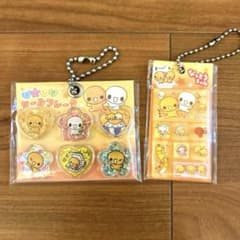 【⭐️大人気⭐️】なっとうちゃん！おはじきタイルシールキーホルダー