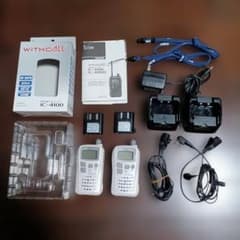 【ICOM】トランシーバー　電池パック　イヤホンマイク　充電器　サバゲー　セット ICOM】トランシーバー 電池パック イヤホンマイク 充電器 サバゲー