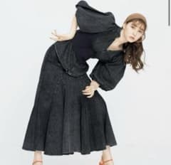snidel ×新木優子×sweet トリプルコラボデニムトップスのサムネイル