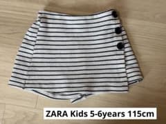 ZARA kids ボーダーストレッチキュロット 5-6years/115cmのサムネイル