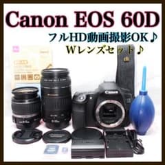 ✨超高画質✨Canon EOS 60D✨ダブルレンズ✨スマホ転送 - メルカリ