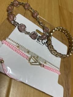 ブレスレット　ピンク　ゴールドのサムネイル