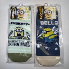 新品　ミニオンのびのびソックス　2足セットのサムネイル