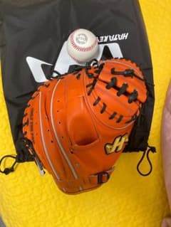 Bibiante様専用。値下げ！！！ハタケヤマ硬式キャッチャーミットのサムネイル