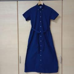 ENGINEERED GARMENTS ネイビー 半袖シャツワンピース サイズ1のサムネイル