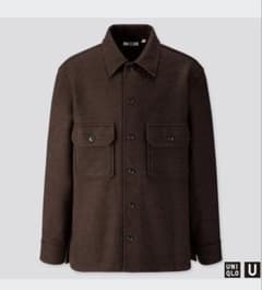 UNIQLO U ウールブレンド ジャケット ダークブラウン Sのサムネイル