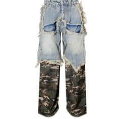 【新品】cozy worldwideコジー カモレイヤーデニムパンツ Lのサムネイル