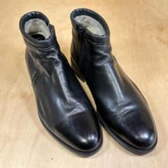 YVES SAINT LAURENT レザーショートブーツ ブラックのサムネイル