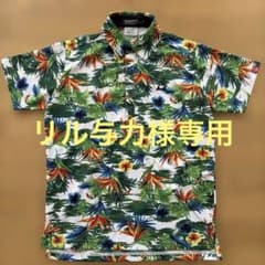 le coq sportif フラワープリント ゴルフシャツ M 美品のサムネイル