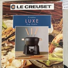 新品未使用　希少【ル・クルーゼ】LUXE チーズフォンデュ鍋セット　ブラック 新品未使用 希少価値【ル・クルーゼ】LUXE チーズフォンデュ鍋セット