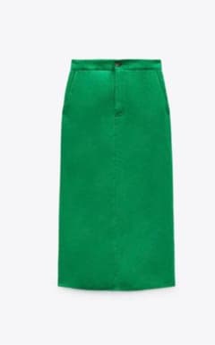 ZARA ロング丈リネンスカート　Sサイズのサムネイル
