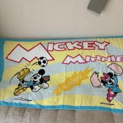Disney Mickey & Minnie 목욕 수건 축구 무늬