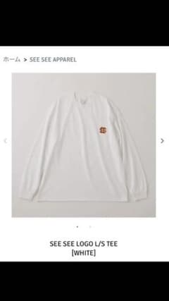 SEE SEE LOGO L/S TEE [WHITE] seeseeのサムネイル