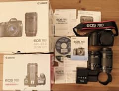 Canon EOS70D ダブルズーム 18-55 55-250付属品多数 美品 - メルカリ