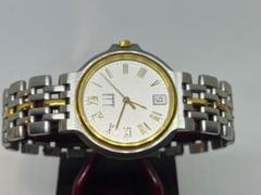 【週末値引き】dunhill ダンヒル 24 エリート 2ロウ K18　腕時計 Dunhill ダンヒル 24 エリート クォーツ 時計 1ロウ K18コンビ