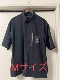GU×UNDER COVER 胸ポケット半袖シャツ　黒のサムネイル
