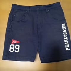 パーリーゲイツ ハーフパンツ 短パン 紺 ネイビ M相当 4 - メルカリ