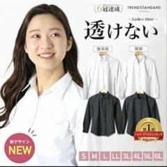 長袖レディースシャツ 13号のサムネイル