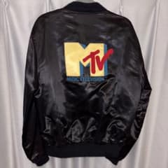 MTV スタジャン ブラック 刺繍ロゴ メンズ Lのサムネイル