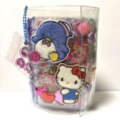 大容量　サンリオメイン　シール帳　完成品　パープル チャーム　キティおはじきのサムネイル